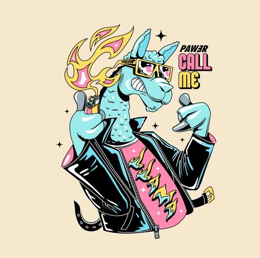 POWER CALL CREAM COLOR T SHIRT