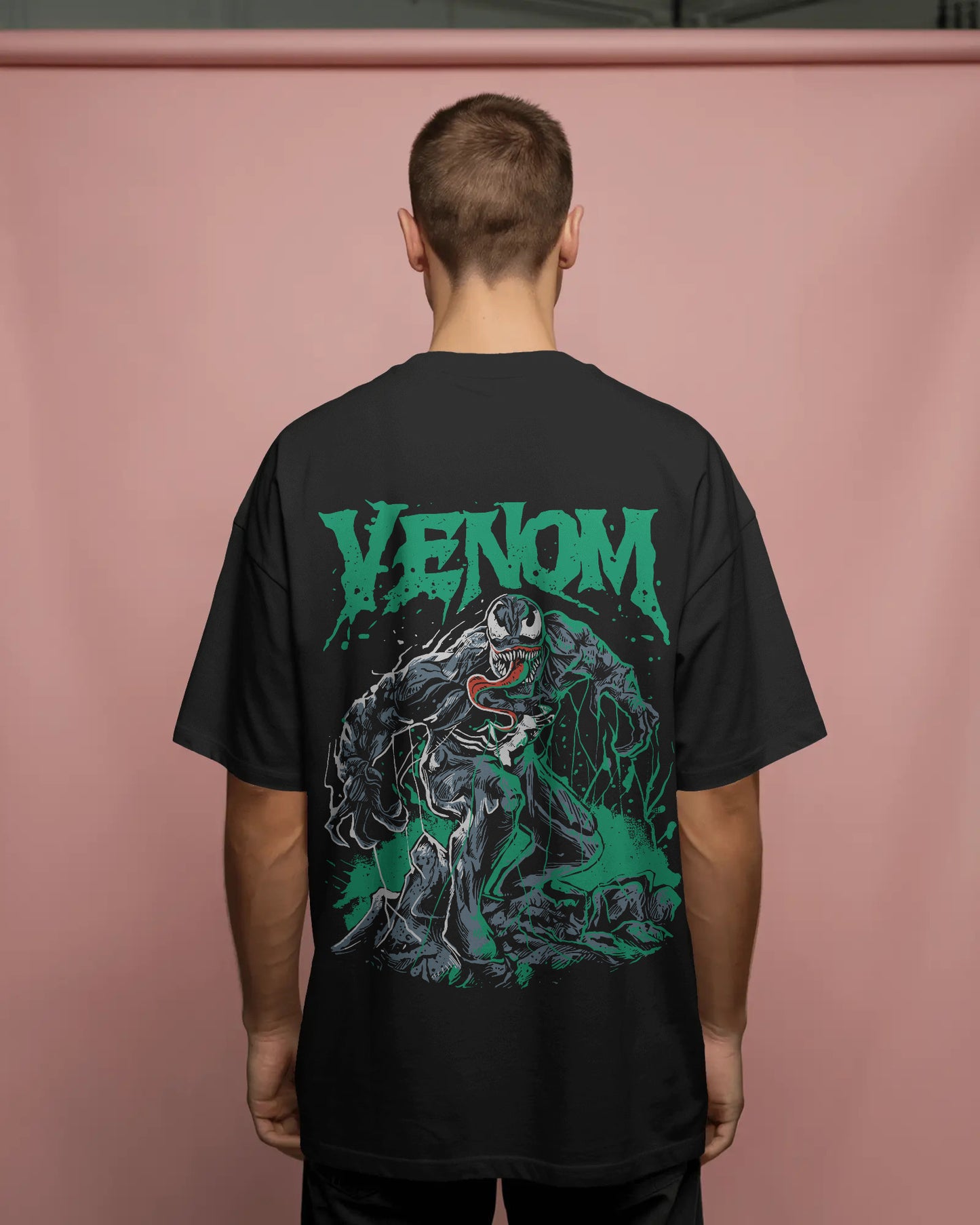 VENOM BLACK OVERSIZED T SHIRT