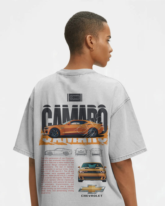 CAMERO OVERSIZED WHITE T SHIRT