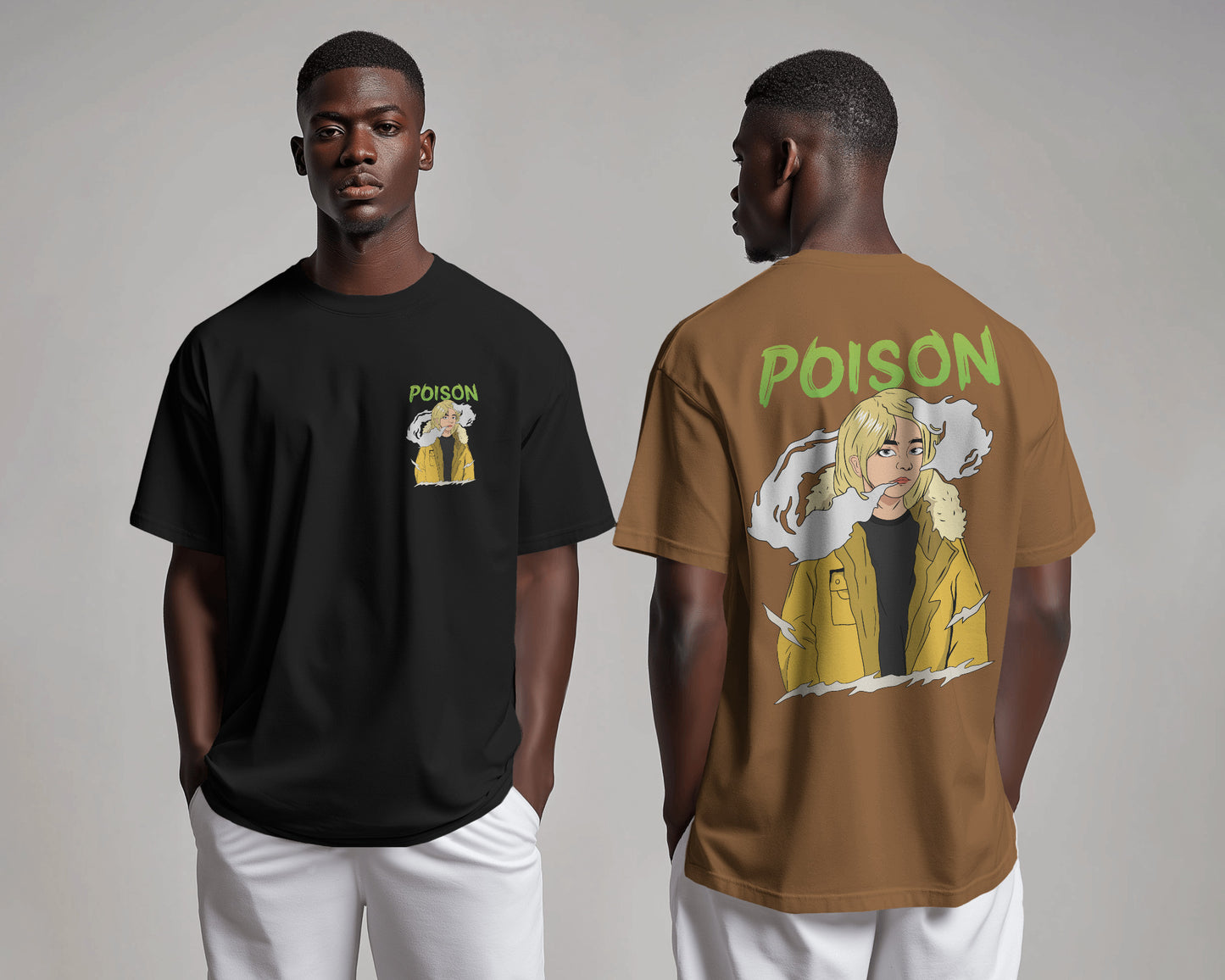 POISON MULTY COLOR OVERSIZED T SHIRT