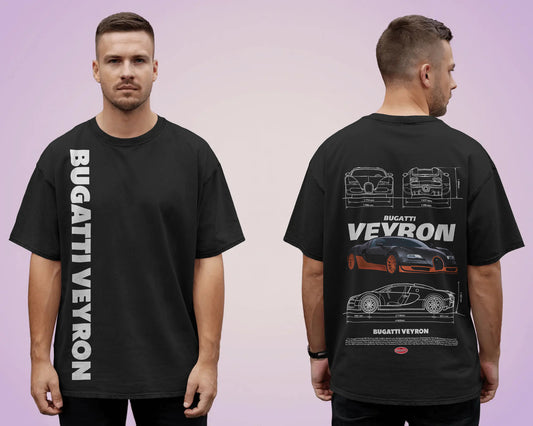 BUGATTI VEYRON BLACK OVERSIZED T SHIRT