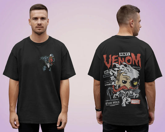 MARVEL VENOM BLACK OVERSIZED T SHIRT