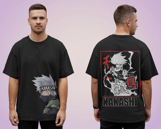 NARUTO BLACK OVERSIZED T SHIRT
