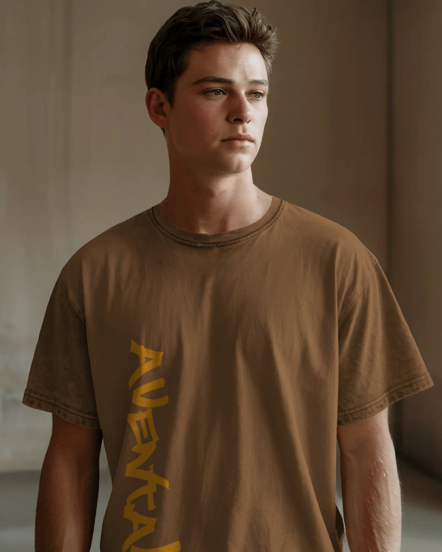 LAMBORGHINI AVENTADOR BROWN OVERSIZED T SHIRT