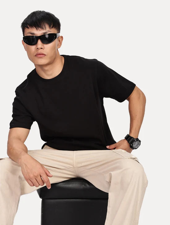 PLAIN BLCK T SHIRT CREW NECK