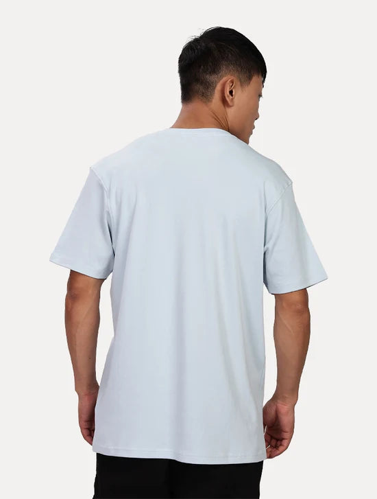 PLAIN SKY BLUE T SHIRT CREW NECK