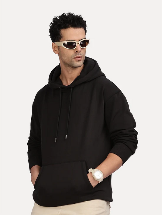 BLACK OVERSIZED ZEN HOODIE