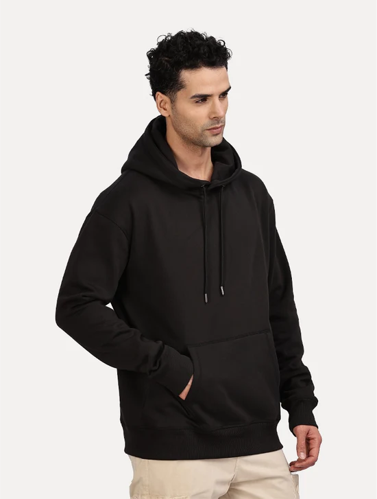 BLACK OVERSIZED ZEN HOODIE