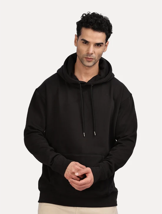 BLACK OVERSIZED ZEN HOODIE