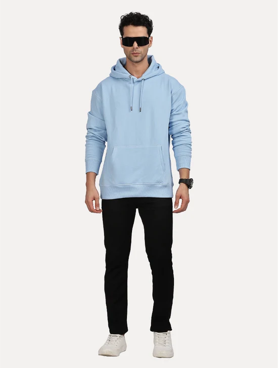 SKY BLUE OVERSIZED ZEN HOODIE