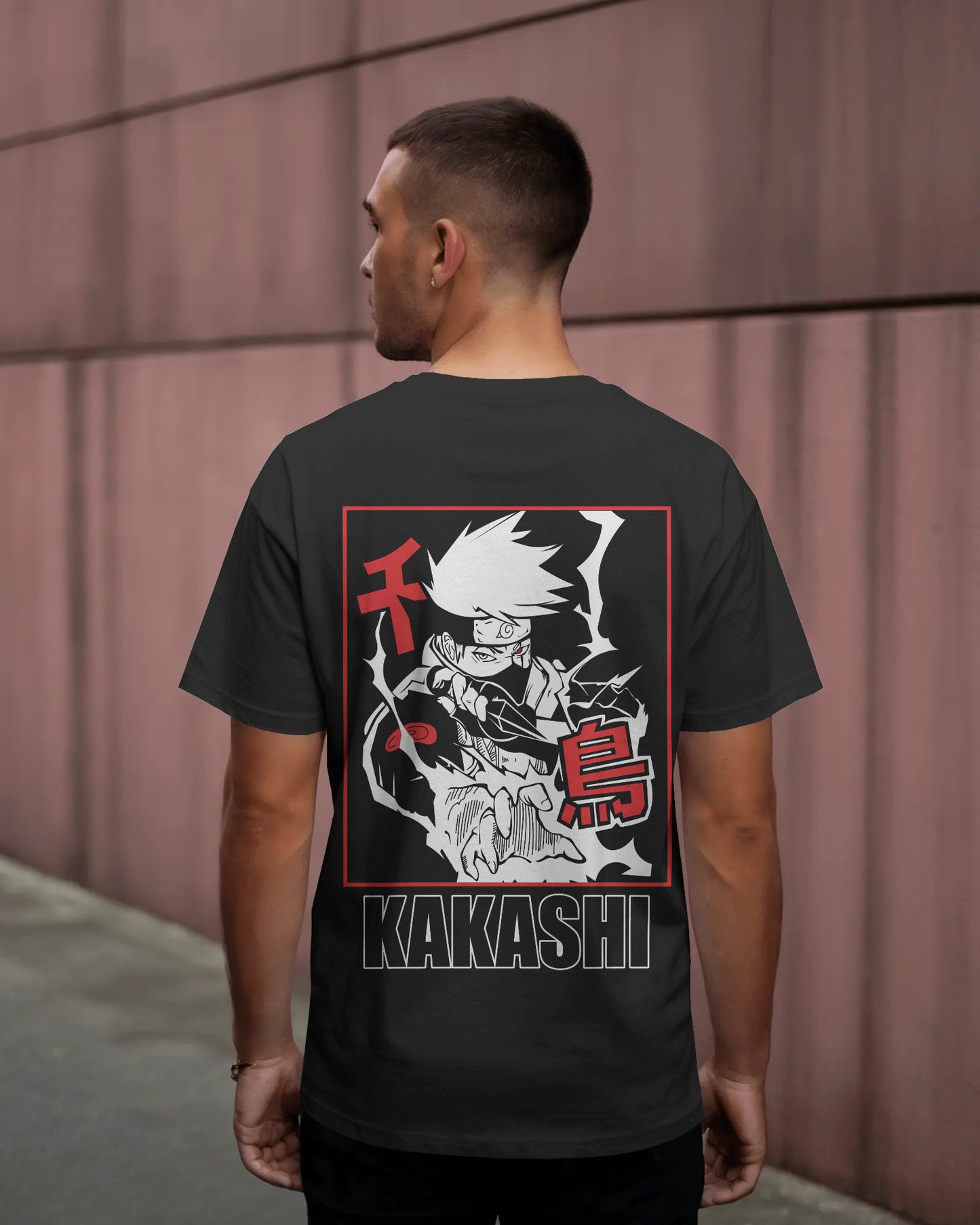 NARUTO BLACK OVERSIZED T SHIRT