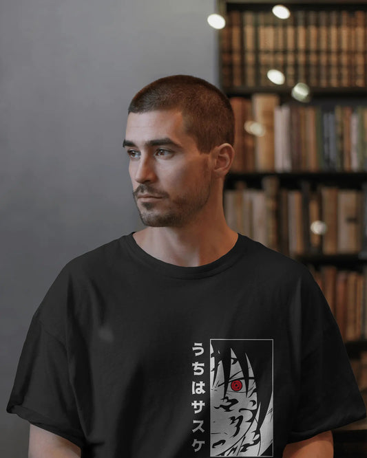 NARUTO BLACK OVERSIZED T SHIRT