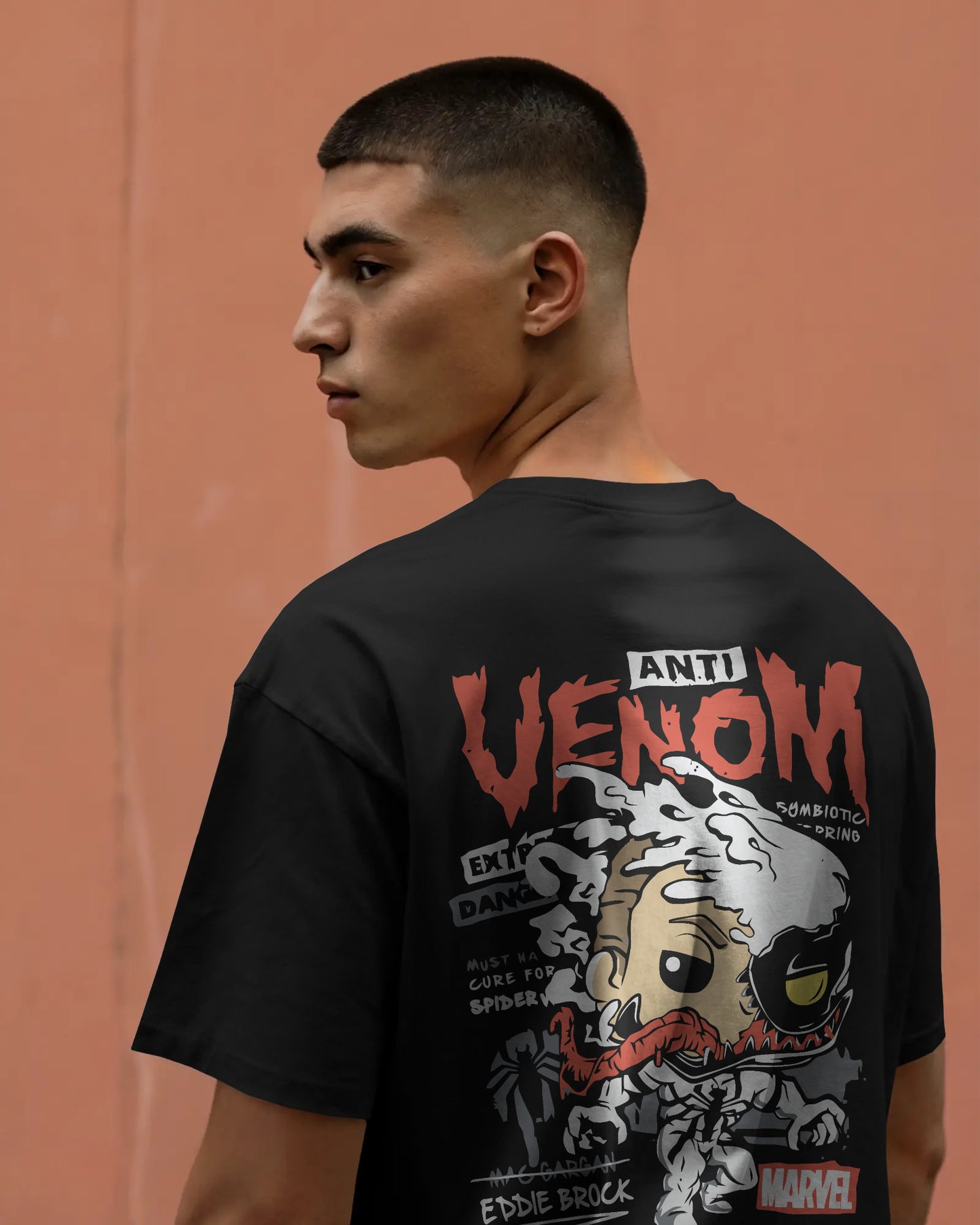 MARVEL VENOM BLACK OVERSIZED T SHIRT