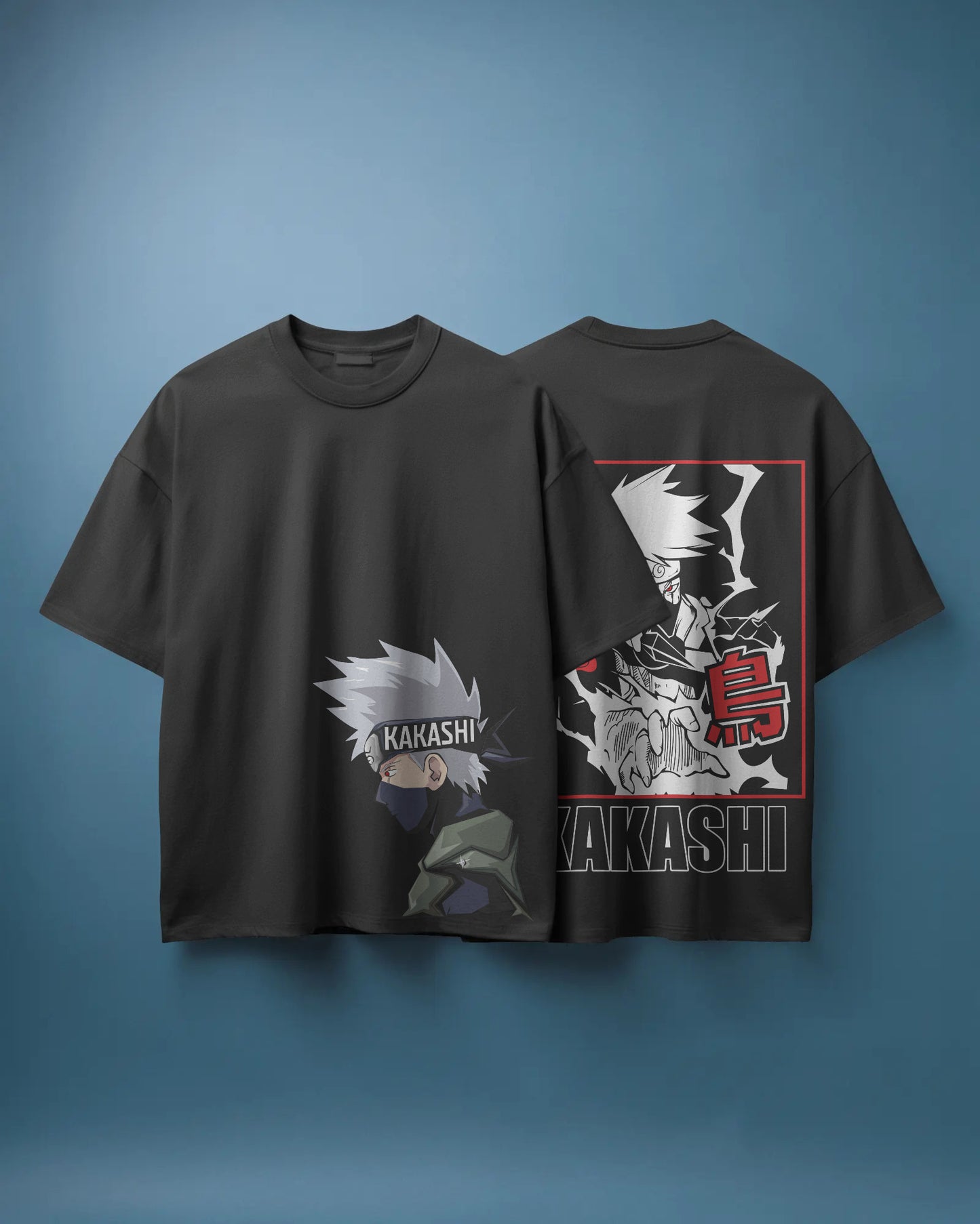 NARUTO BLACK OVERSIZED T SHIRT