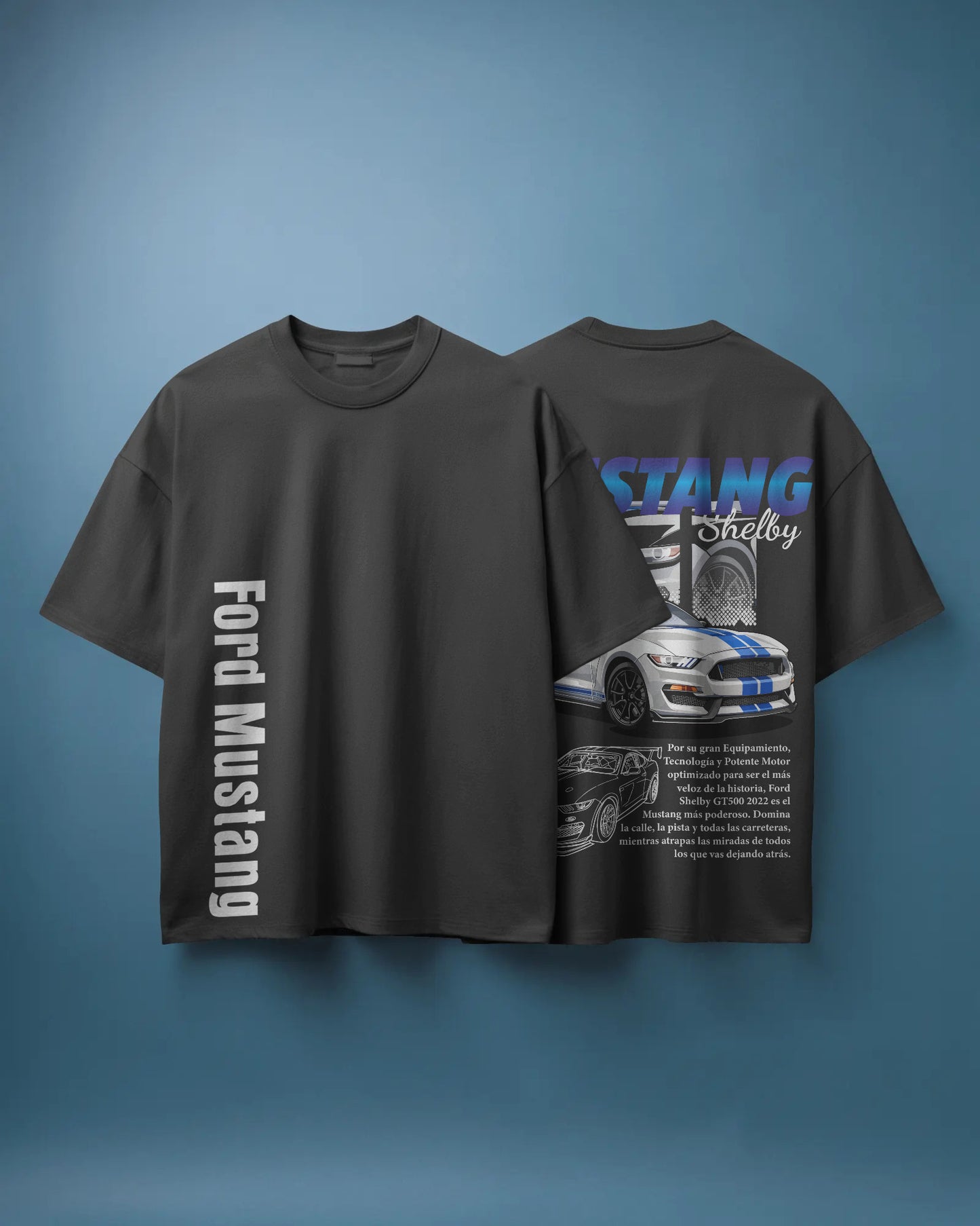 MUSTANG SHELBY BLACK OVERSIZED T SHIRT