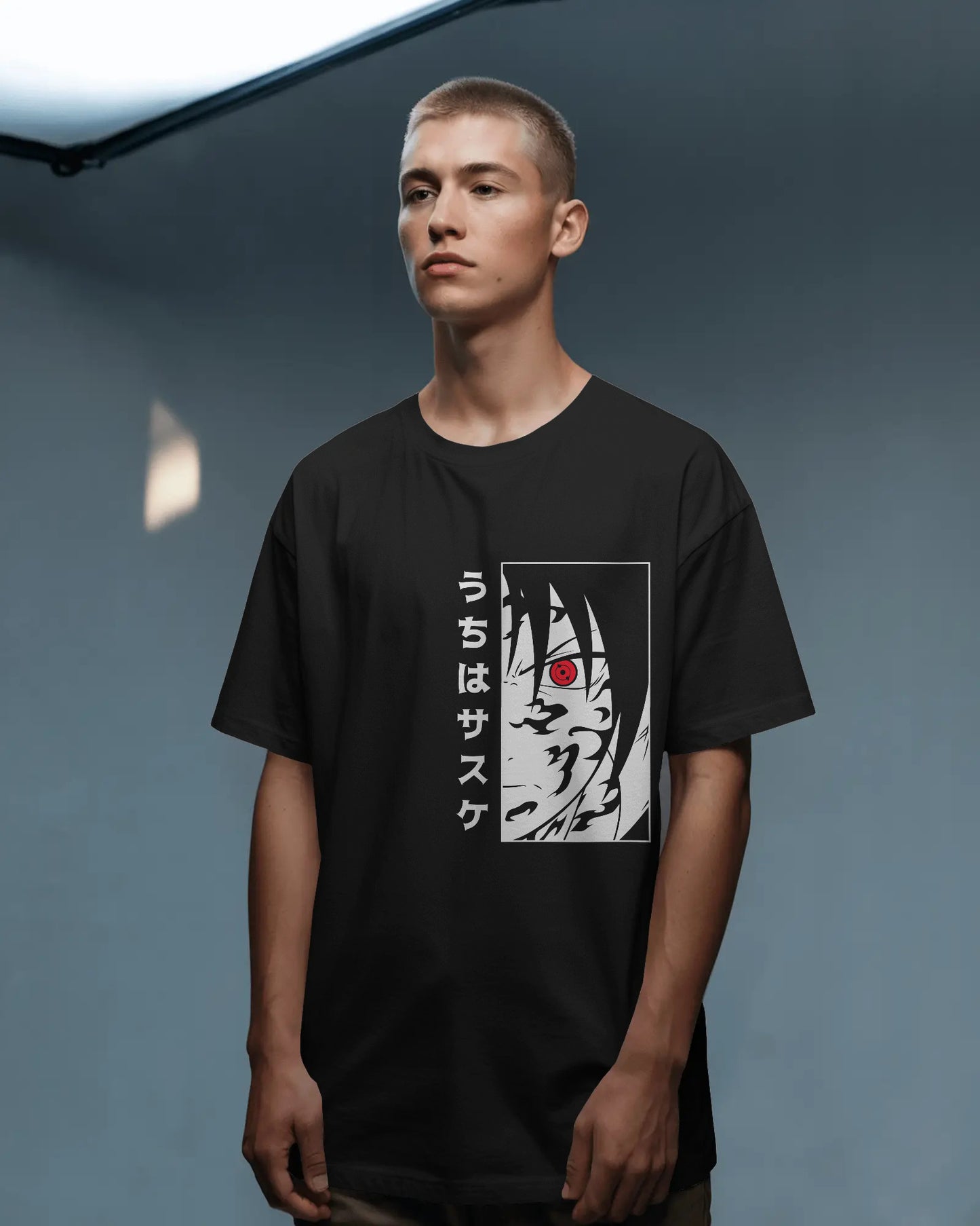 NARUTO BLACK OVERSIZED T SHIRT