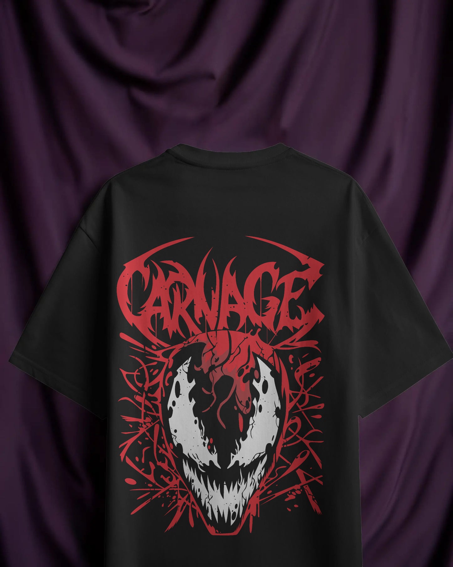 MARVEL VENOM OVERSIZED BLACKT SHIRT