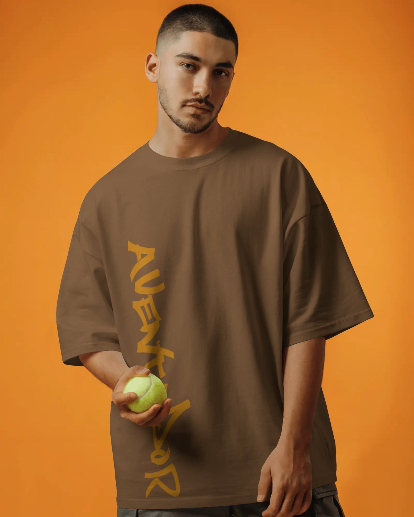 LAMBORGHINI AVENTADOR BROWN OVERSIZED T SHIRT