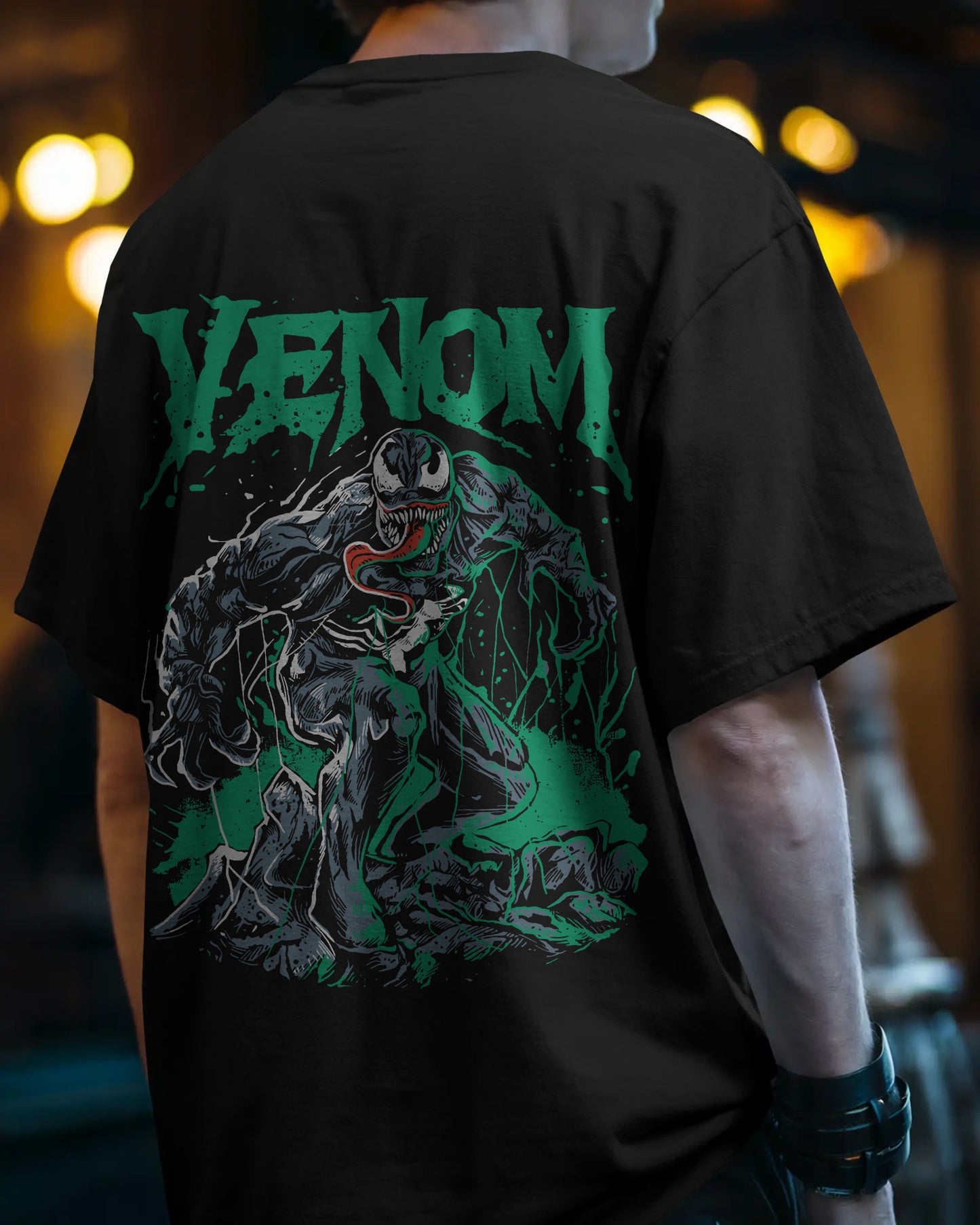 VENOM BLACK OVERSIZED T SHIRT