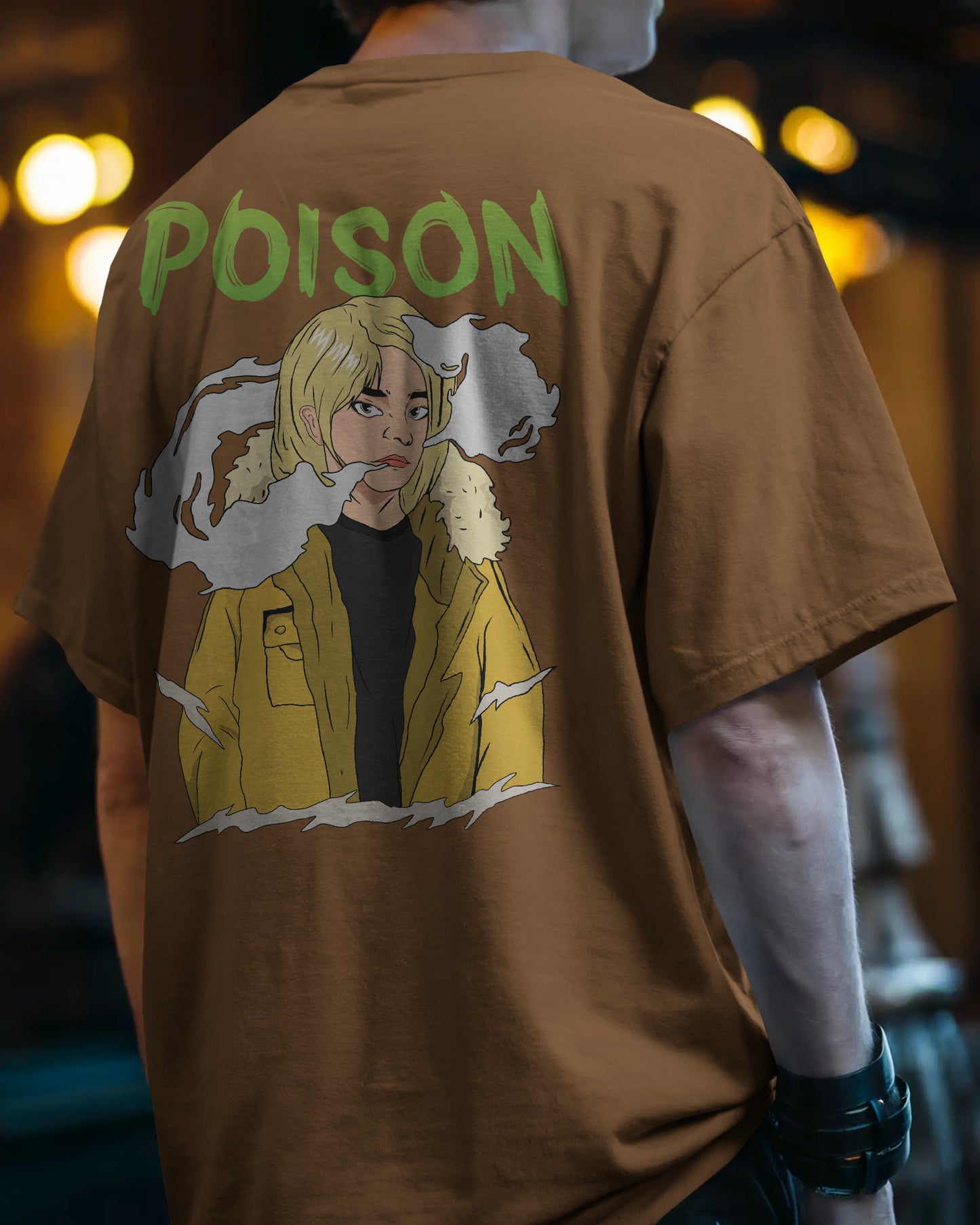 POISON MULTY COLOR OVERSIZED T SHIRT