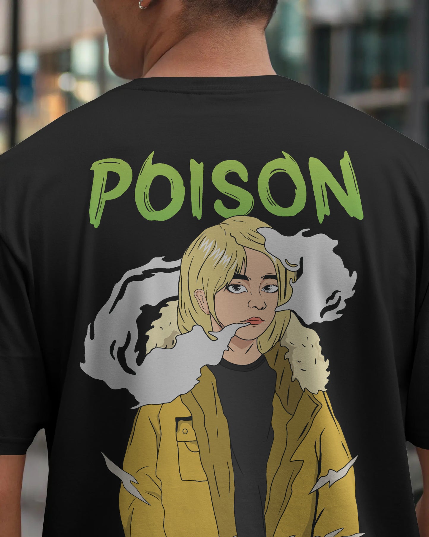 POISON MULTY COLOR OVERSIZED T SHIRT