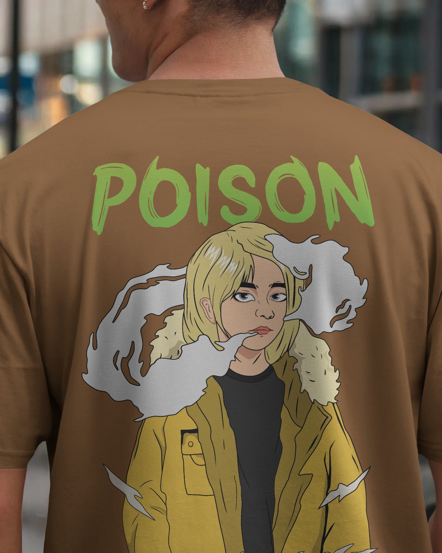 POISON MULTY COLOR OVERSIZED T SHIRT