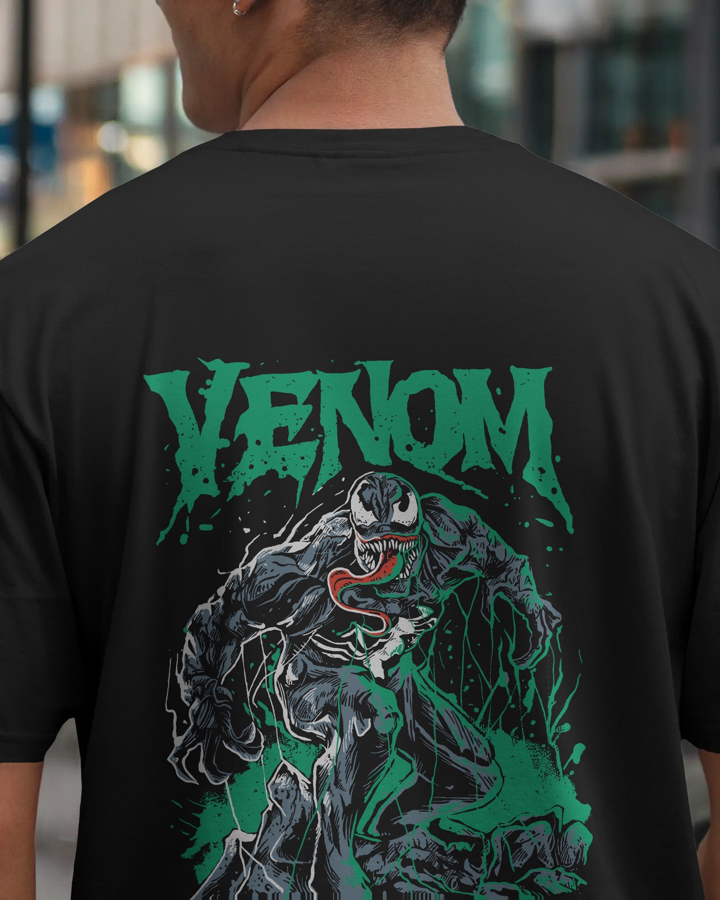 VENOM BLACK OVERSIZED T SHIRT