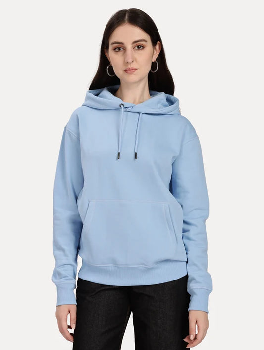 SKY BLUE WOMEN TRESOFT OVERSIZED HOODIE