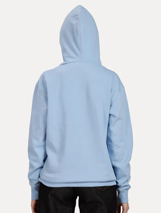 SKY BLUE WOMEN TRESOFT OVERSIZED HOODIE