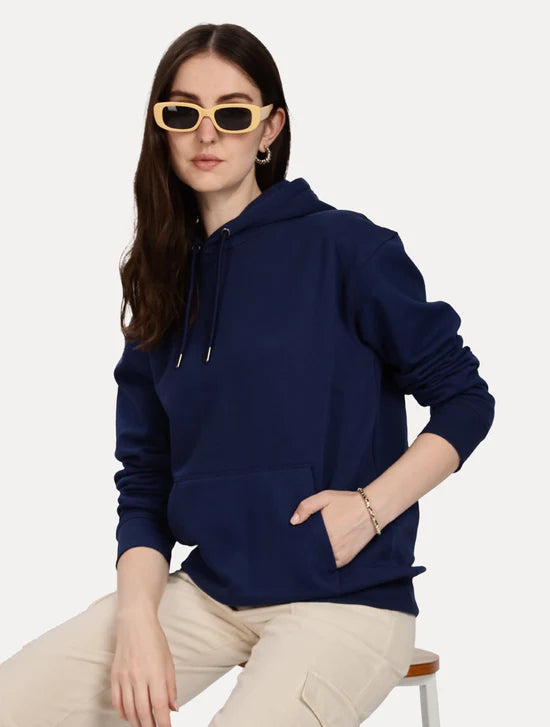 NAVY BLUE WOMEN TRESOFT OVERSIZED HOODIE