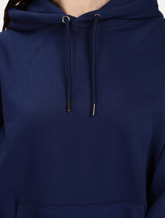 NAVY BLUE WOMEN TRESOFT OVERSIZED HOODIE