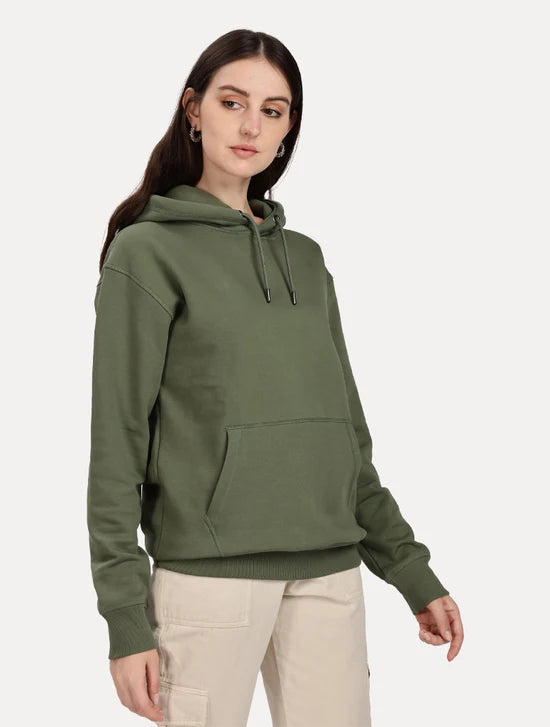SAGE GREEN WOMEN TRESOFT OVERSIZED HGOODIE