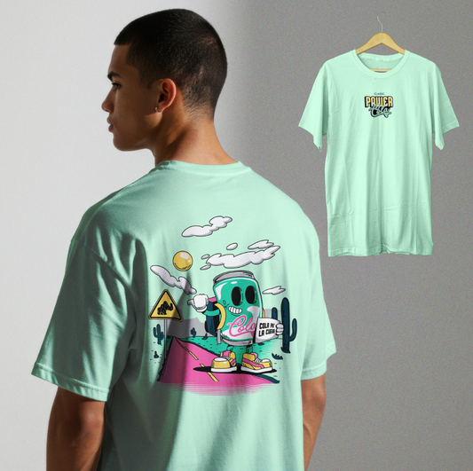 POWER COLA LIGHT GREEN T SHIRT