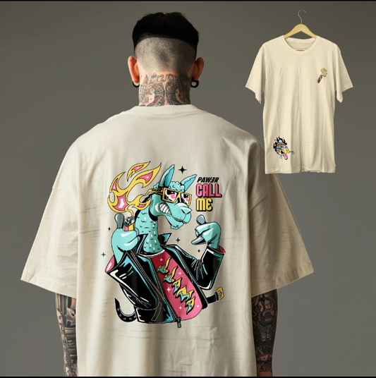 POWER CALL CREAM COLOR T SHIRT