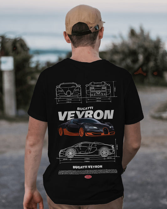 BUGATTI VEYRON BLACK OVERSIZED T SHIRT