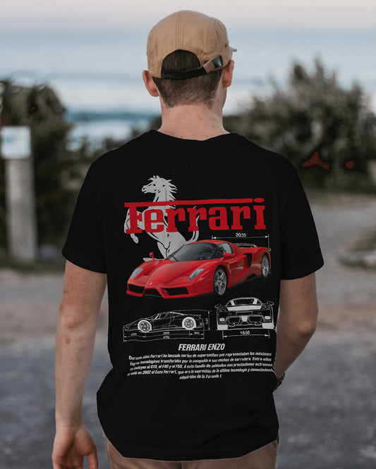 FERRARI BLACK OVERSIZED T SHIRT
