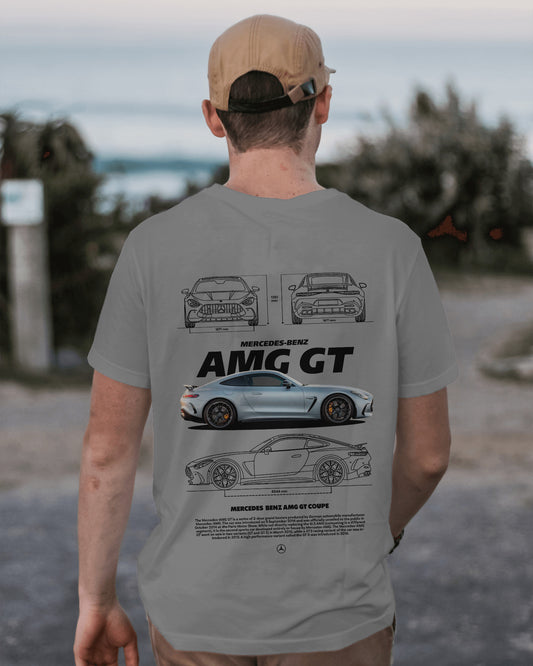 BENZ AMG GT GREY COLOUR OVERSIZED T SHIRT