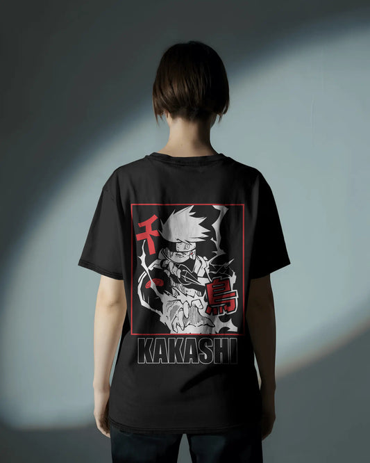 NARUTO BLACK OVERSIZED T SHIRT