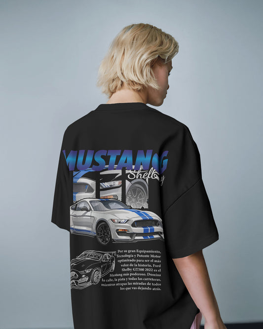 MUSTANG SHELBY BLACK OVERSIZED T SHIRT