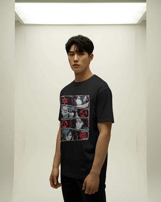 NARUTO BLACK OVERSIZED T SHIRT