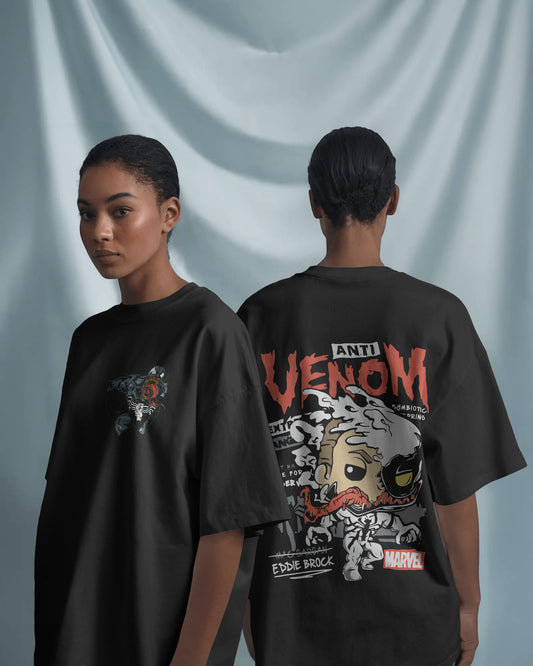 MARVEL VENOM BLACK OVERSIZED T SHIRT