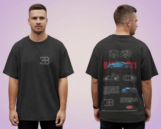 BUGATTI BLACK OVERSIZED T SHIRT