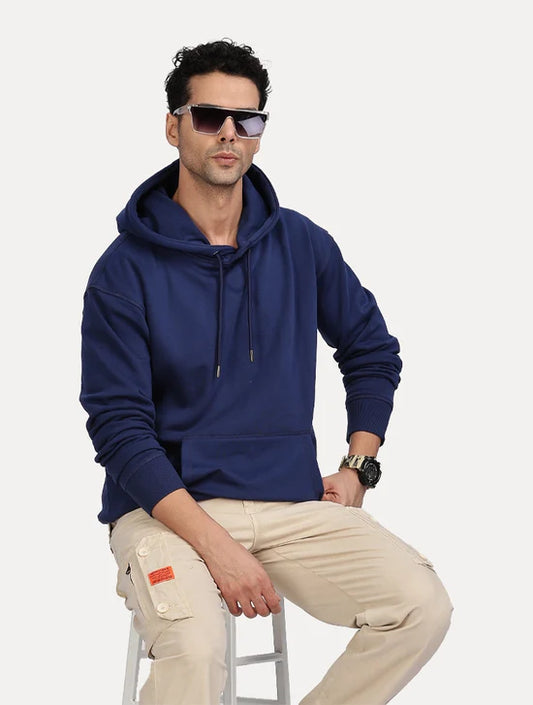NAVY BLUE OVERSIZED ZEN HOODIE