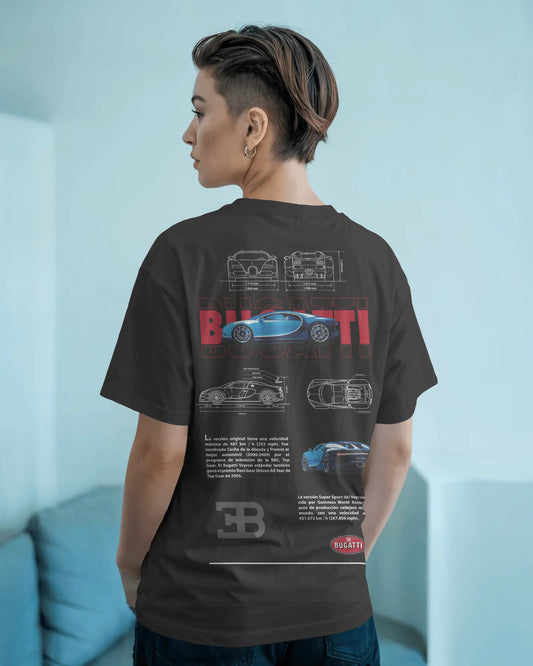 BUGATTI BLACK OVERSIZED T SHIRT