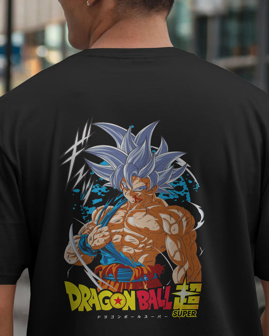 DRAGON BALLS OVERSIZED BLACK T SHIRT